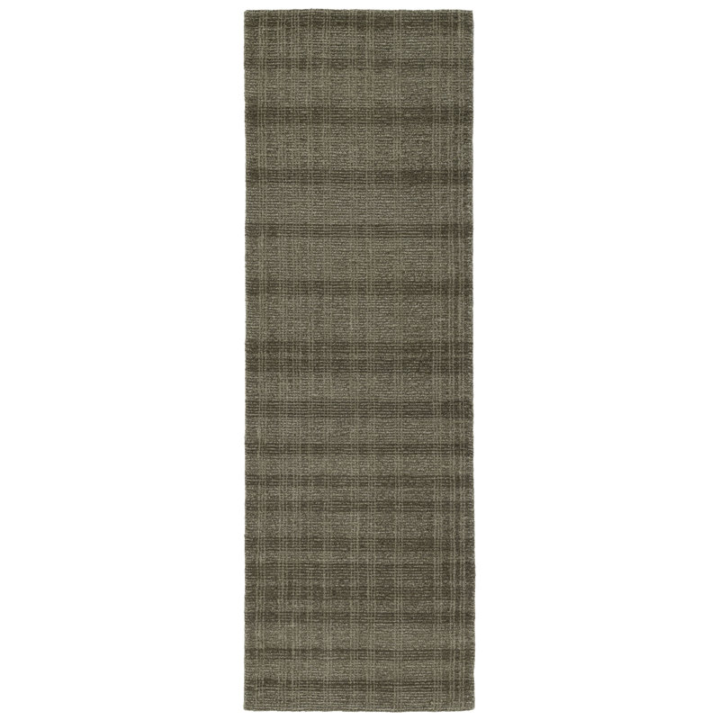 Verde Hand Tufted Wool Indoor Rug, Runner: 2'6"x8'