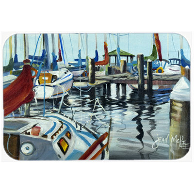 Caroline's Treasures Sail Sailboats Glass Cutting Board