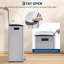 Stainless Steel Step On Multi-Compartment Rubbish & Recycling Bin - 16L-243601936