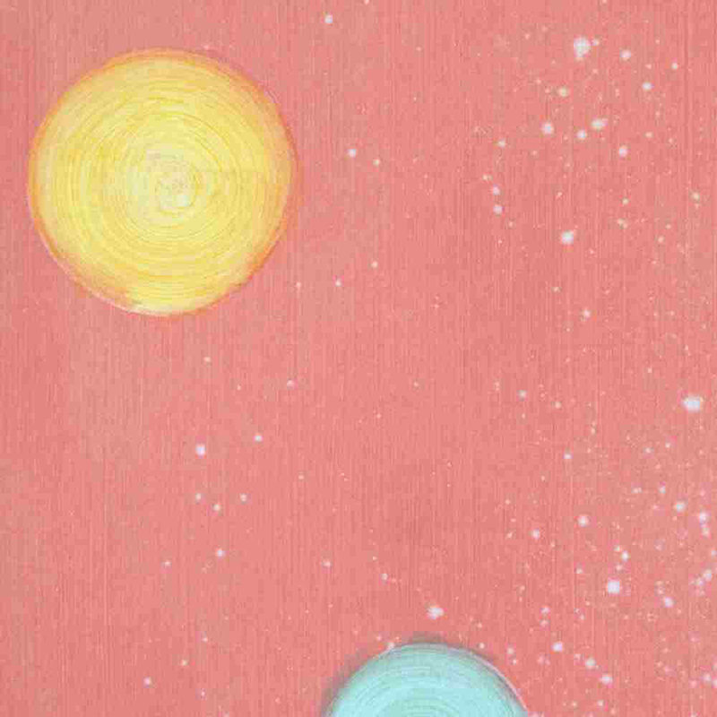 Ta Metéora Wallpaper, 26" W x 108" L, Peachy Pink
