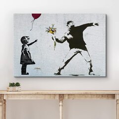 Laminated Banksy No Ball Games Street Art Banksy Canvas Print Bansky Modern  Art Grafitti Canvas Wall Art Street Art Prints Graffiti Art For Wall Art