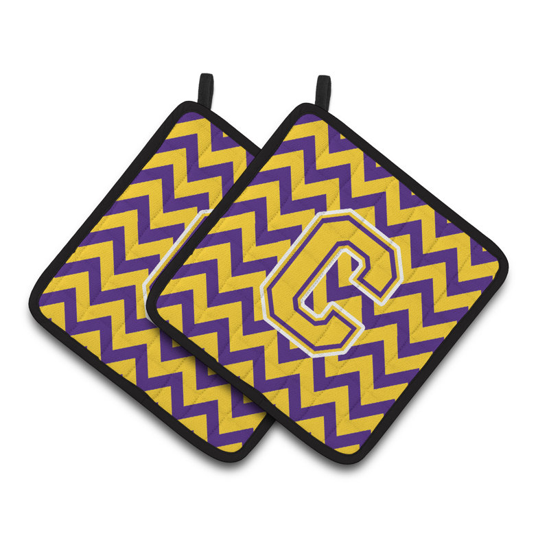 Poignée à chevrons, C, Mauve / doré