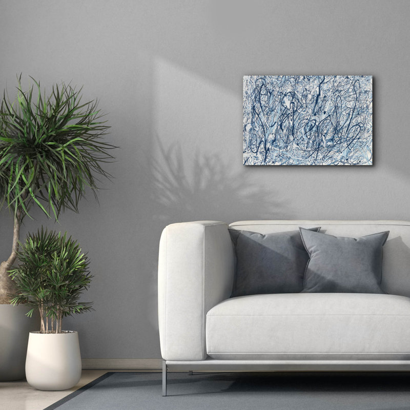 «Shore Blues» par Piper Rhue, art mural sur toile, H 18 po x l 26 po x P 0,75 po