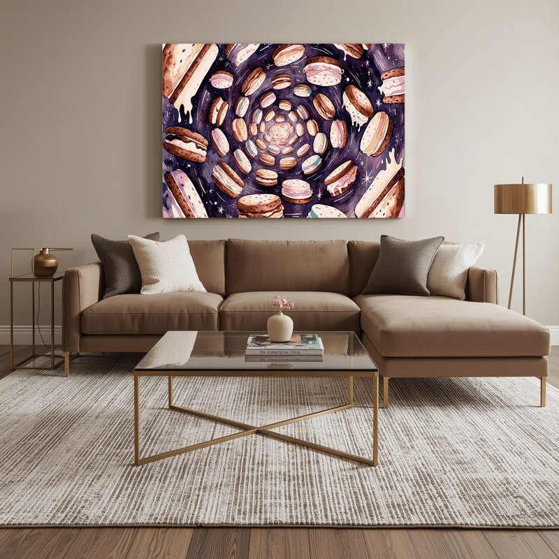 Art mural sur toile, "Desserts glacés", H 11 po x l 14 po