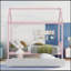 Structure de lit simple en bois massif avec lit gigogne simple, aucun sommier requis-2120521046
