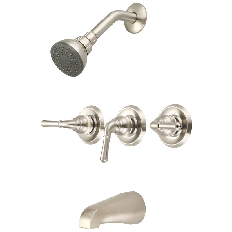 All-In-One Kit with Rough in-Valve, PVD Brushed Nickel
