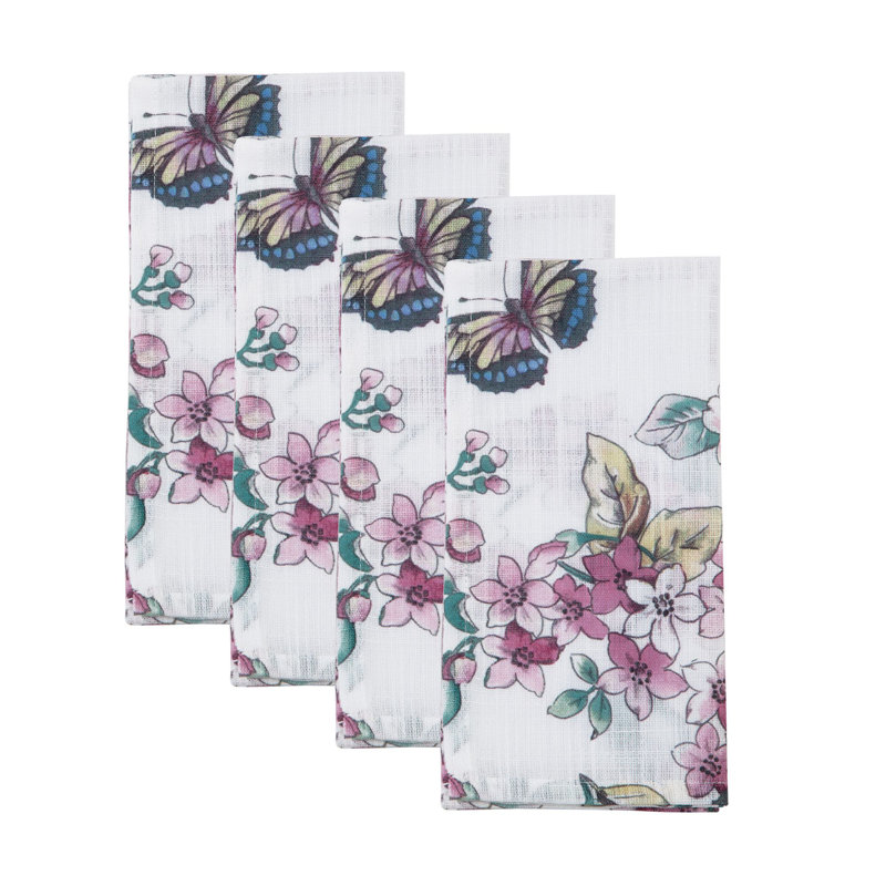 Serviettes de table 19 po x 19 po Lenox Butterfly Meadow Floral