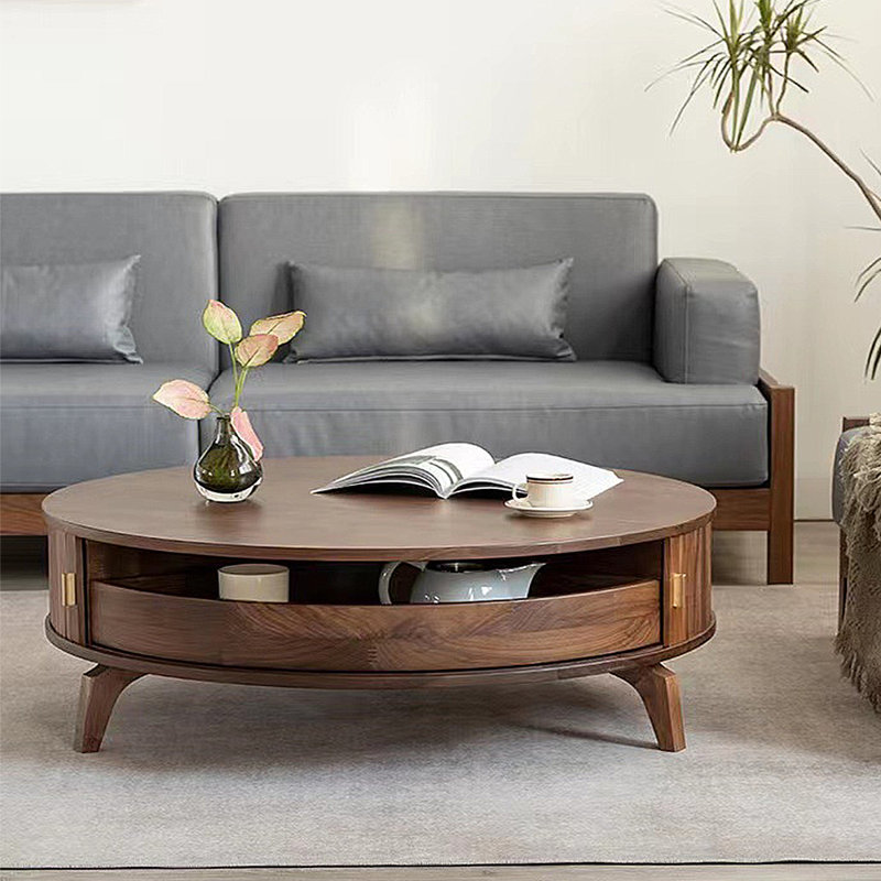 Table basse simple en bois massif Simple Leisure, H 14,17 po x L 46,46 po x l 35,35 po