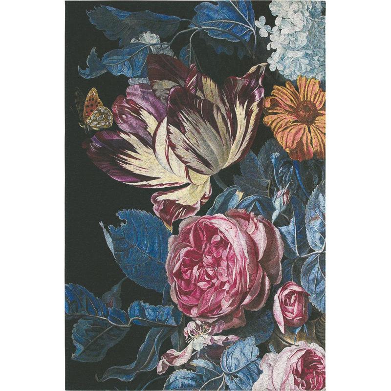 Zev Floral Hand Woven Area Rug, Rectangle 200 x 290cm