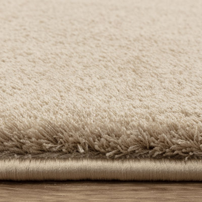 Symaya Cosy Shaggy Beige Area Rug