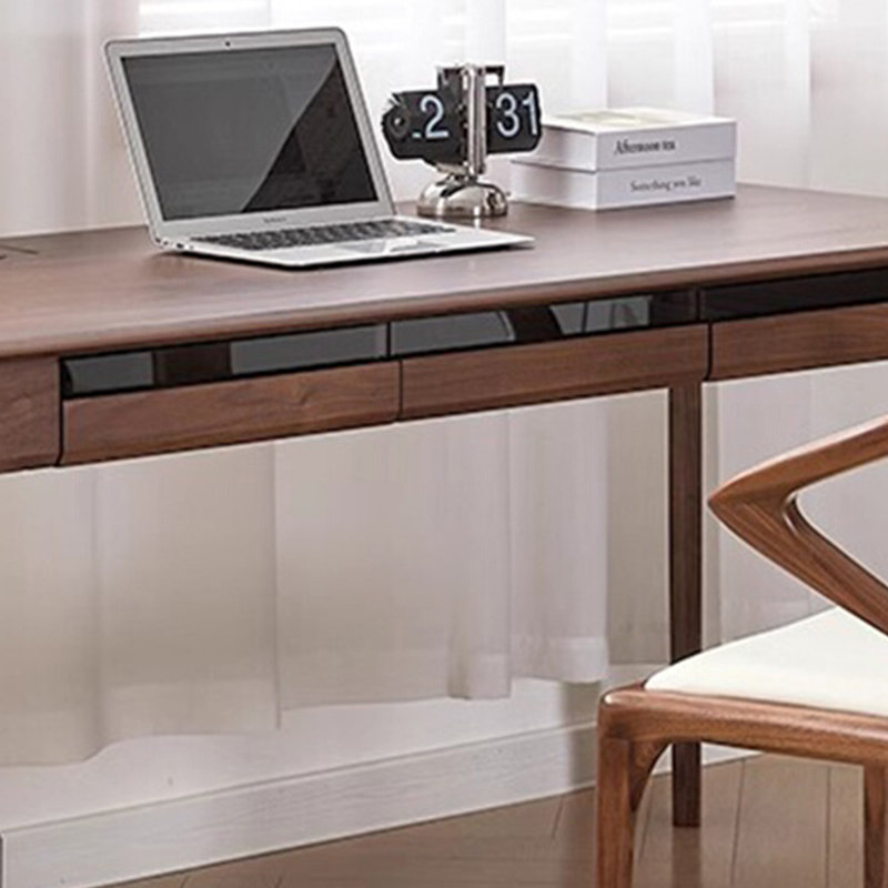 Retro-Style Desk, 29.52" H x 70.86" W x 25.59" D