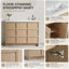 Meuble-lavabo simple autoportant 48 po avec lavabo en résine et 3 portes d'armoire à fermeture en douceur-31853028