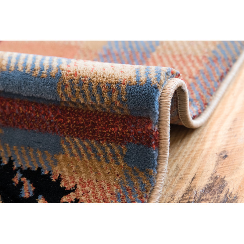 Engleman Plaid Water Resistant Kitchen Mat