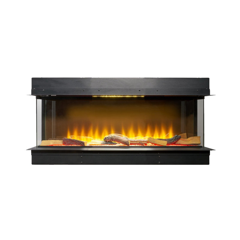Recessed Wall Mounted Electric Fire, 49cm H x 79.2cm W x 23.5cm D