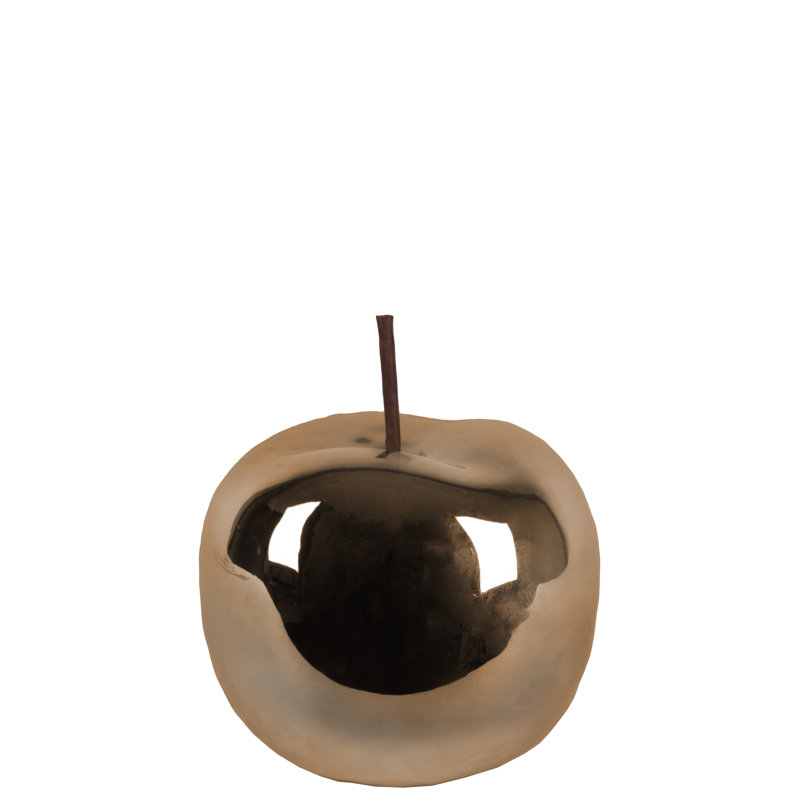 Yowell Food & Beverage Figurines & Sculptures, 4.75" H x 4.75" W x 4.75" D, Bronze