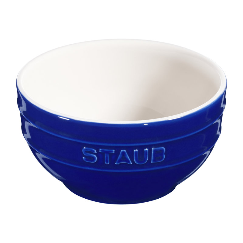 Bol rond en céramique 14 cm, Bleu très foncé