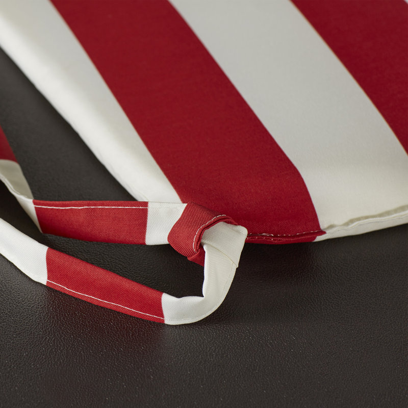 19" x 17" Tapered Outdoor Seat Cushion with Ties