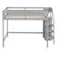 Lit mezzanine double avec garde-robe et escalier de rangement intégrés, gris-2126624298