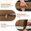 Coussins de chaise d'extérieur imperméables (ensemble de 4) - Coussins de siège carrés épais de 4 po-1165831894