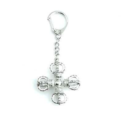 Porte-clés à amulette double