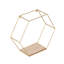 Amirreza 2 Piece Hexagon Accent Shelf