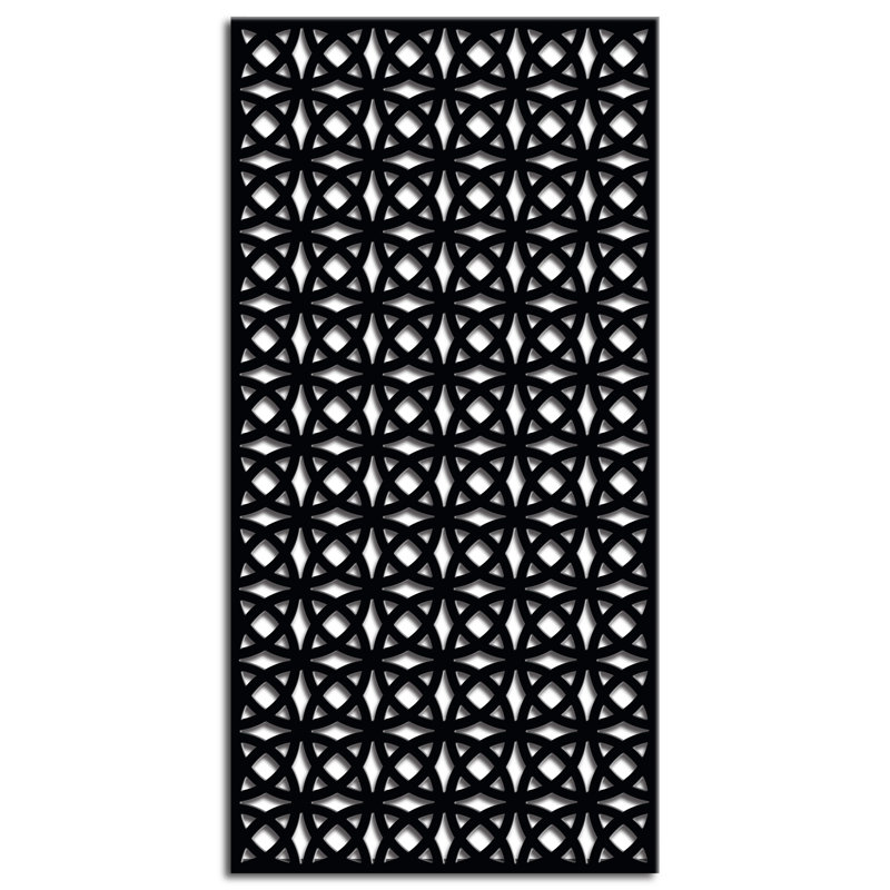 3'x6' Galvanized Powder Coated Steel Orbit Decorative Panel