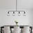4-light Linear Clear Glass Globe Kitchen Island Pendant-2003215168