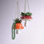  Ensemble de jardinières suspendues en céramique Toadstool - pots de 7 po de hauteur
