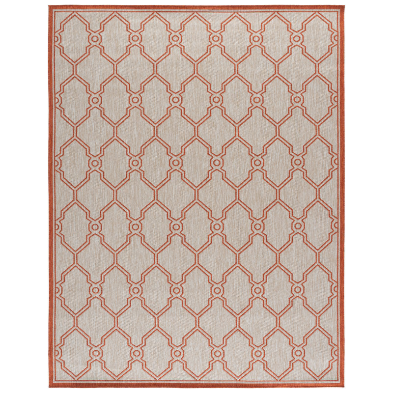 Oberbeck Performance Geometric Indoor/Outdoor Area Rug, Rectangle 8' x 10'