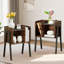 Table de chevet empilable en acier Kempst-1463026707