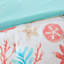 Literie Pebble Beach Coral - King, couette 7 pièces en coton