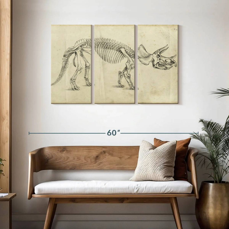 Dinosaur Study II, 28" H x 45" W