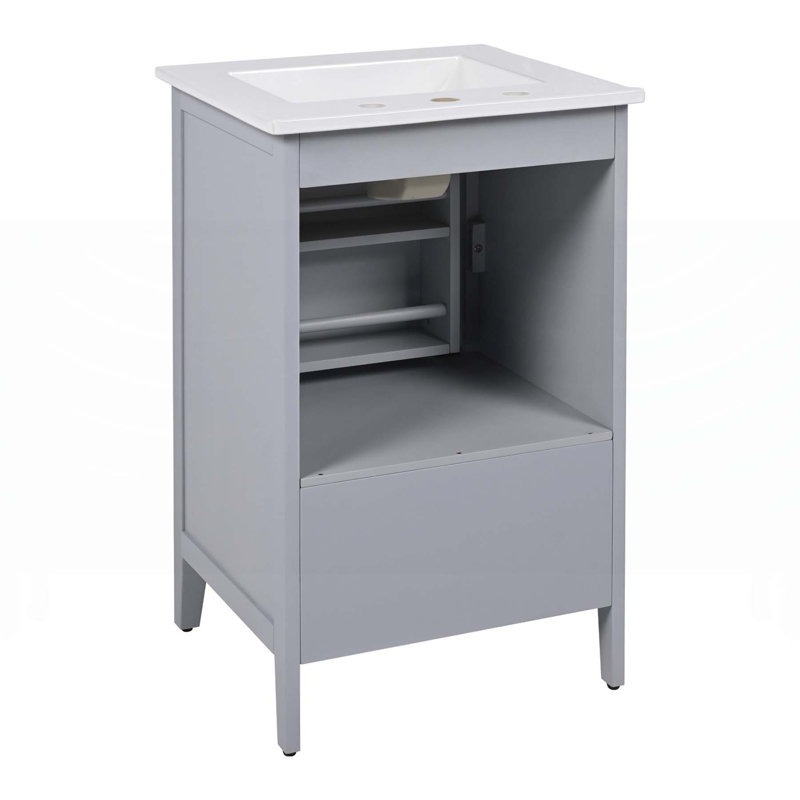 Versatile Bathroom Vanity with Multiple Storage Options and Durable Construction