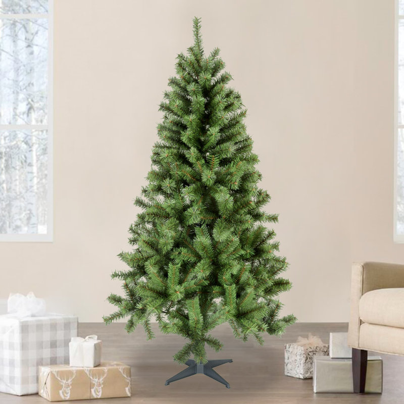 6 ft Green Pine Artificial Christmas Tree with 70 Clear Lights