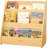 Medium Single-Sided Bookshelf, 3-Tier Kids Bookshelf With Storage, Premium Wood Book Shelf For Kids Rooms, Magazine And Book Storage Rack, Montessori Shelf For Classrooms, Playrooms, Nursery