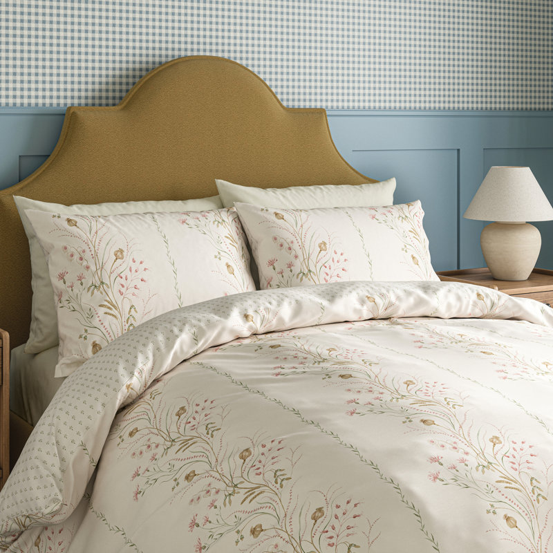 Summer Harvest Cotton Floral Duvet Cover Set, Single Duvet Cover Set + 1 Pillowcase
