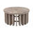 Round Coffee Table in Elegant Cream, Spacious 35" Living Room Centerpiece, Stylish and Modern Home Decor