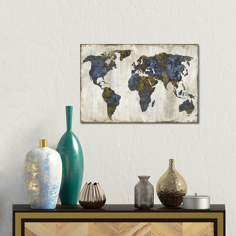 The World I by Russell Brennan - Print on Canvas, 66.04 cm H x 45.72 cm W x 3.175 cm D, Wrapped Canvas