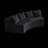 Boneless Curved Sectional Sofa With Four Pillows, Curved Modular Semi Circular Sofa, Comfy Couch-2069186939