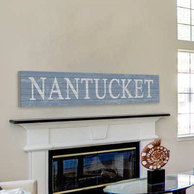 «In Nantucket», art textuel sur bois