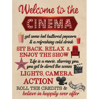 " Welcome To The Cinema " by Lux + Me Designs