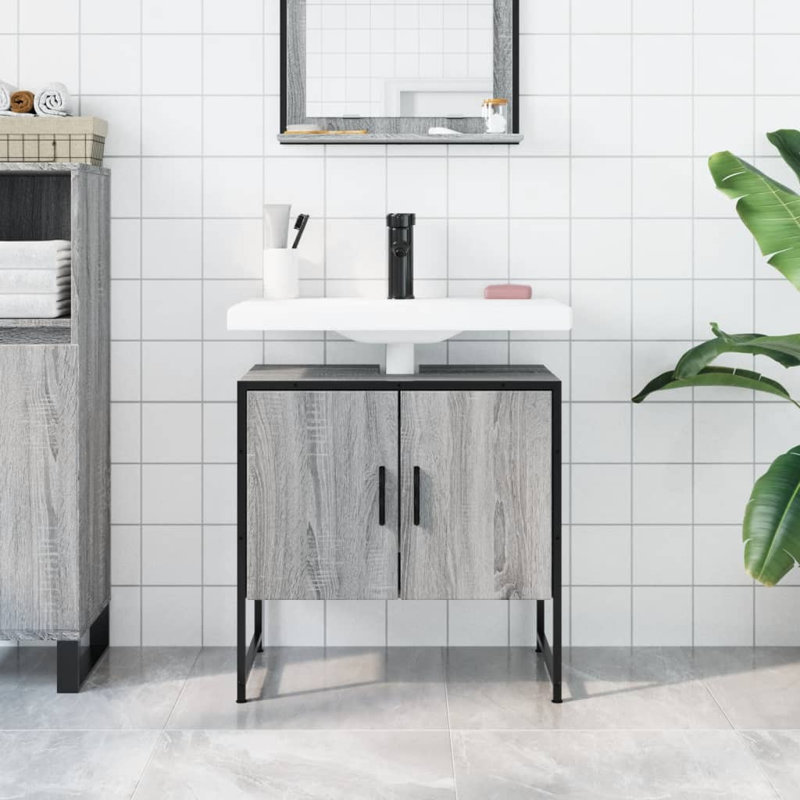 Norvall 60 mm Freestanding Single Vanity, Gray Sonoma