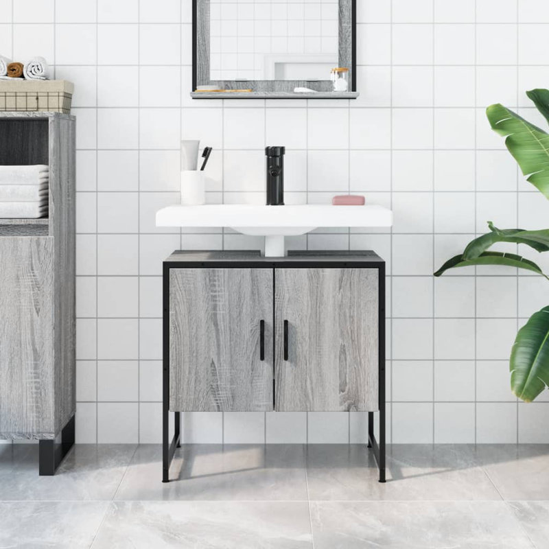 Norvall 60mm Single Bathroom Vanity with Basin, Gray Sonoma