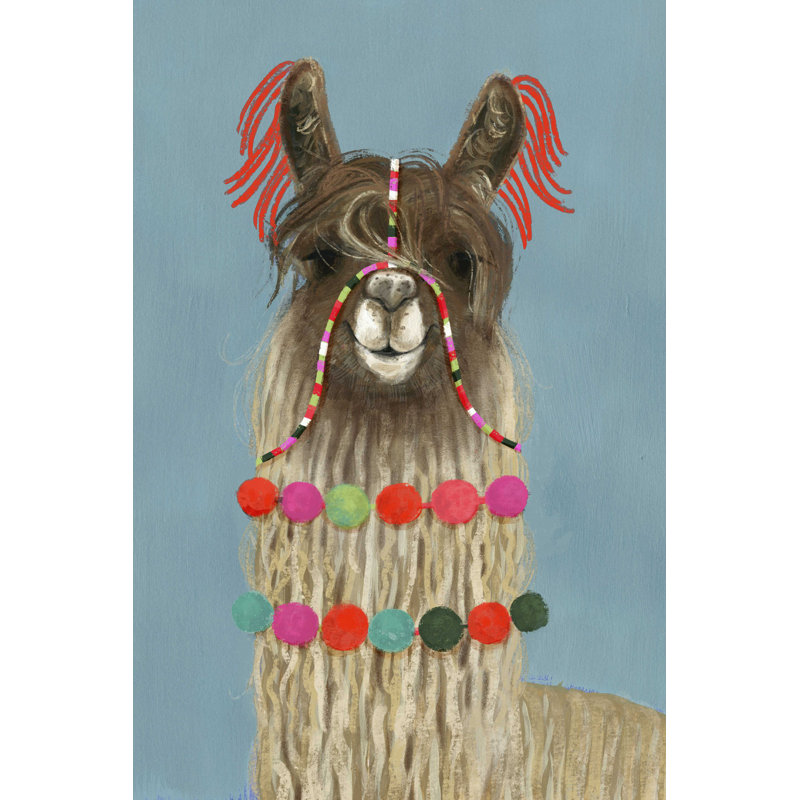 Lama orné IV, H 18 po x l 12 po