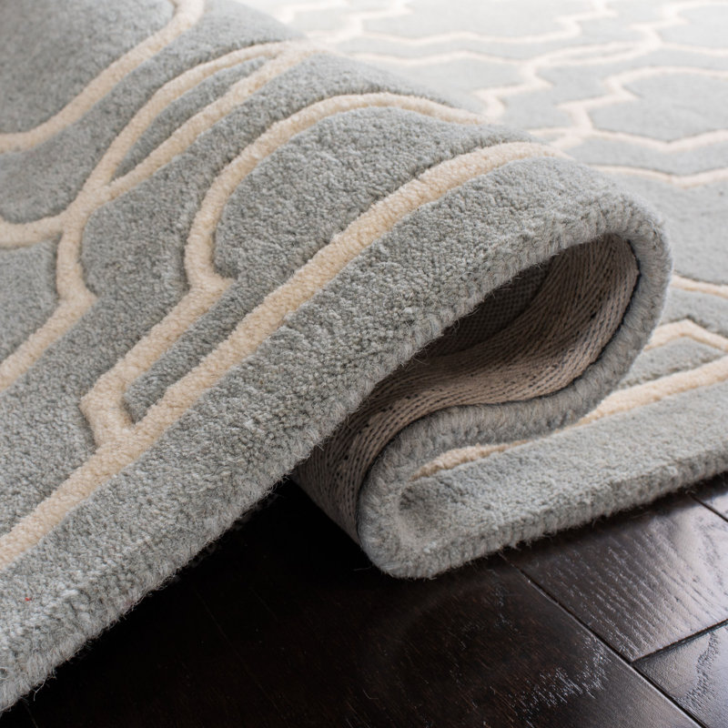 Carolene Hand Tufted Wool Geometric Rug, Rectangle 2' x 3'