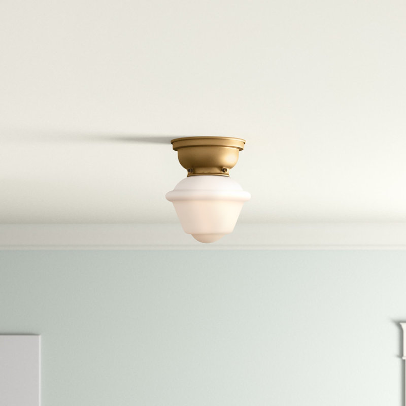 Plafonnier encastré 1 lumière 7,5 po Felker, DEL, Blanc mat