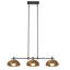 Luminaire suspendu en forme de dôme moderne moderne à 3 lumières de l 41 po avec abat-jour en rotin tissé à la main pour salle à manger ou îlot de cuisine-896949491