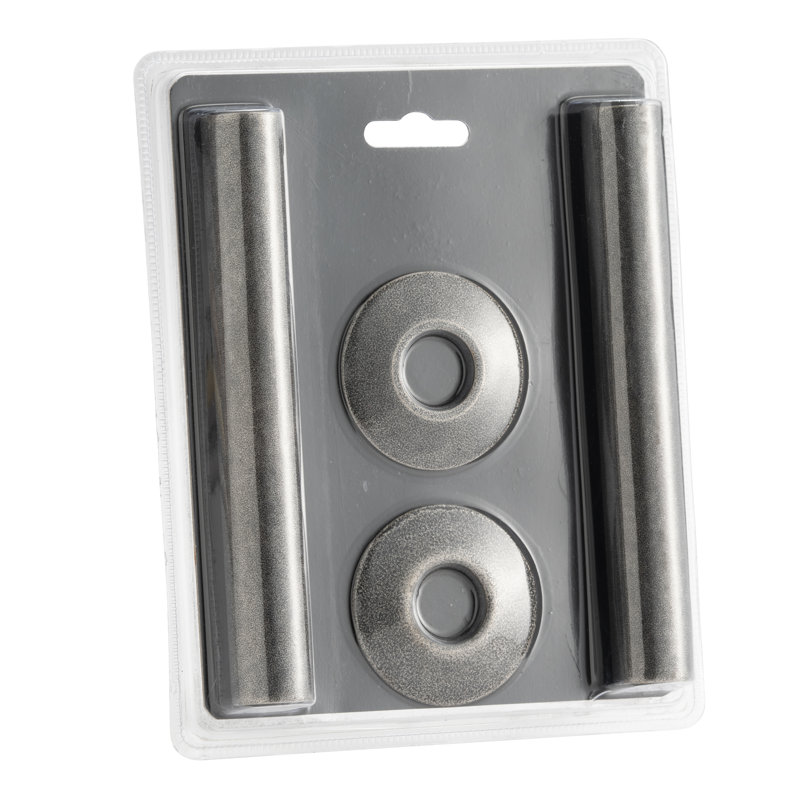 Abbeyville Heating Radiator Pipe Shrouds/Covers /Sleeves & Collars, Pewter, 130mm H x 18mm W x 18mm D
