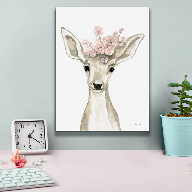 «Happy Spring 1» par Yvette St. Amant, art mural sur toile, H 16 po x l 12 po x P 0,75 po