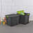 Sterilite 20 Gallon Stackable Plastic Storage Tote Bin with Lid